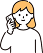 電話をかける女性